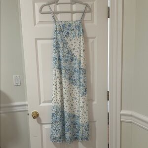 Altar’d State: Floral Blue and White Maxi Dress